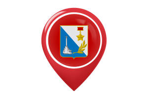 Sevastopol Flag Map Pin Icon flag