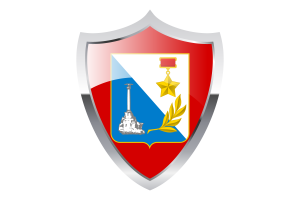 Sevastopol Flag with Medieval Heater Shield flag