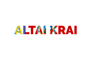 Altai Krai Text Art flag
