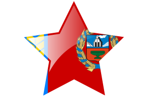 Altai Krai Flag Star Icon flag