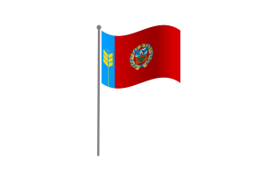 Waving Flag of Altai Krai flag