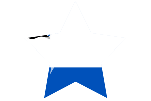 Kamchatka Krai Flag Star Icon flag