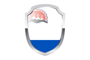 Kamchatka Krai Shield Logo flag