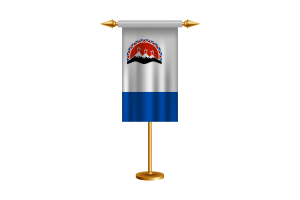 Kamchatka Krai Ceremonial Flag Vector Free flag