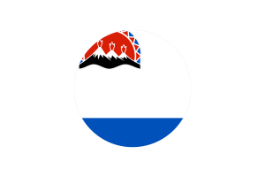 Kamchatka Krai Flag Circle Vector Free flag