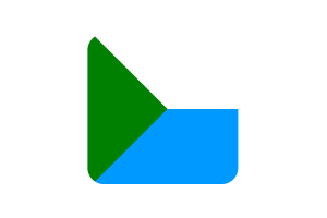 Bandeira do Território de Khabarovsk Forma Quadrada Arredondada flag