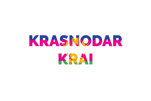 Krasnodar Krai Text Art flag