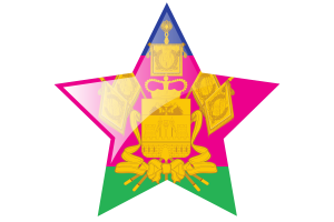 Krasnodar Krai Flag Star Icon flag
