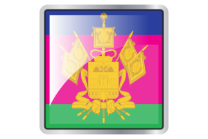 Krasnodar Krai Flag Square icon flag