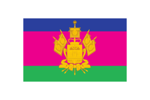 Krasnodar Krai Flag Vector Illustration flag