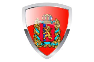 Krasnoyarsk Krai Shield Flag flag