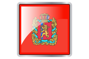 Krasnoyarsk Krai Flag Square icon flag