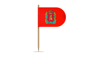 Krasnoyarsk Krai Flag for Desk, Table flag