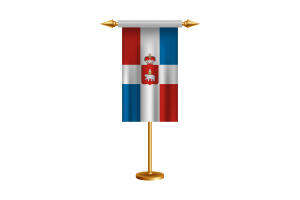 Bandiera Cerimoniale del Territorio di Perm Vettoriale Gratuito flag