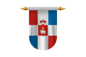 Immagini Vettoriali dell'Emblema della Bandiera del Territorio di Perm flag