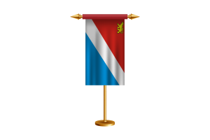 Primorsky Krai Ceremonial Flag Vector Free flag