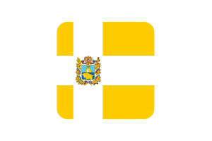 Bandeira do Território de Stavropol Forma Quadrada Arredondada flag