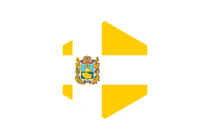 Bandeira do Território de Stavropol Forma Hexágono flag