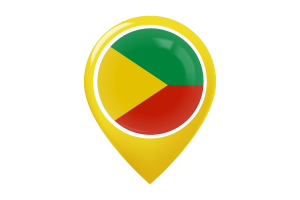 Zabaykalsky Krai Flag Map Pin Icon flag