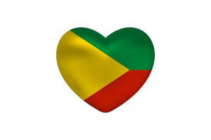 Love of Zabaykalsky Krai Heart Shape flag
