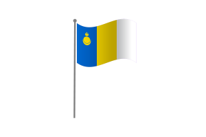 Waving Flag of Agin Buryatia flag