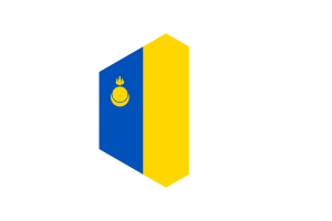 Agin Buryatia Flag Hexagon Shape flag