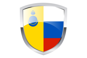 National Flag of Agin Buryat Okrug Clipart flag