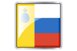 Agin Buryat Okrug Flag Square icon flag