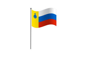 Waving Flag of Agin Buryat Okrug flag
