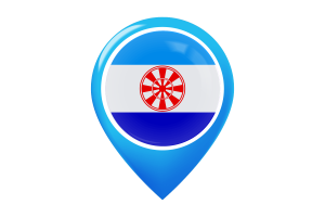 Icona della Bandiera di Evenkia Mappa Pin flag