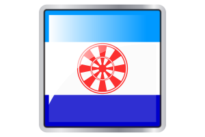 Icona quadrata della bandiera di Evenkia flag