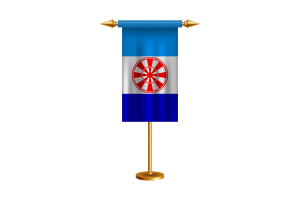 Bandiera cerimoniale di Evenkia vettoriale gratuita flag