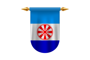 Immagini vettoriali dell'emblema della bandiera di Evenkia flag