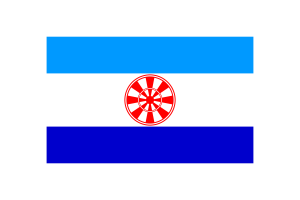 Illustrazione vettoriale della bandiera di Evenkia flag