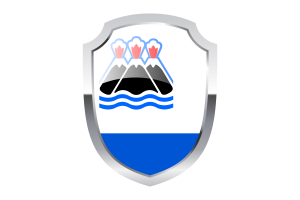 Kamchatka Peninsula Shield Logo flag