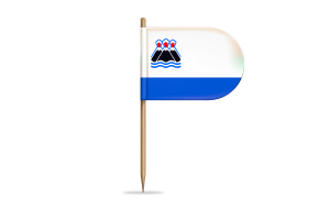 Kamchatka Peninsula Flag for Desk, Table flag