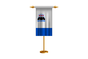 Kamchatka Peninsula Ceremonial Flag Vector Free flag