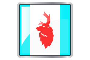 Koryak Okrug Flag Square icon flag