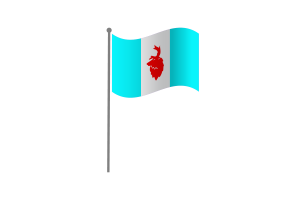 Waving Flag of Koryak Okrug flag