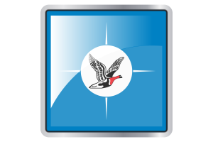 Icona quadrata della bandiera di Taymyr flag