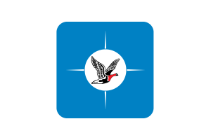 Bandiera di Taymyr Forma Quadrata Arrotondata flag