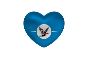 Amore di Taymyr Forma Cuore flag