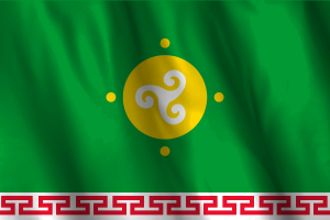 National Flag of Ust Orda Buryat flag