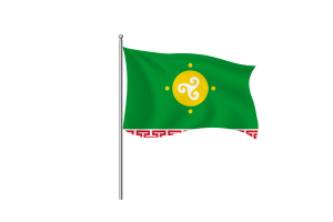 Ust Orda Buryat Flag Clipart flag