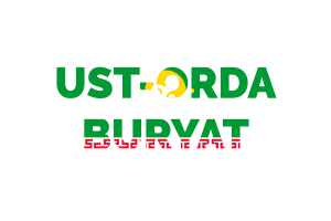 Ust Orda Buryat Text Art flag