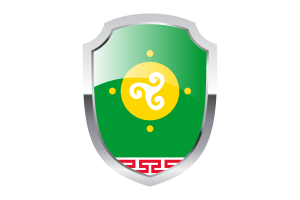 Ust Orda Buryat Shield Logo flag
