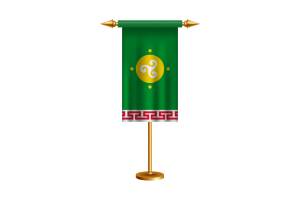 Ust Orda Buryat Ceremonial Flag Vector Free flag