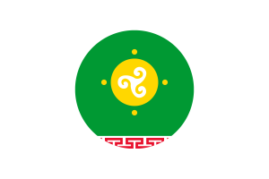 Ust Orda Buryat Flag Circle Vector Free flag