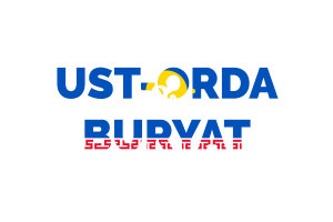 Ust-Orda Buryat Autonomous Okrug Text Art flag