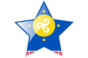 Ust-Orda Buryat Autonomous Okrug Flag Star Icon flag